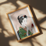 Woman Applying Rouge (1920) Poster och Canvastavla