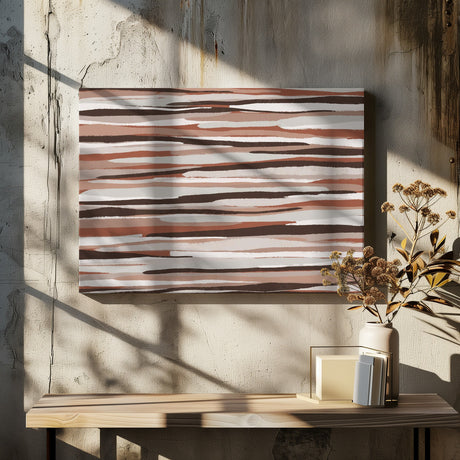 Pastel Thin Stipes Pattern Poster och Canvastavla