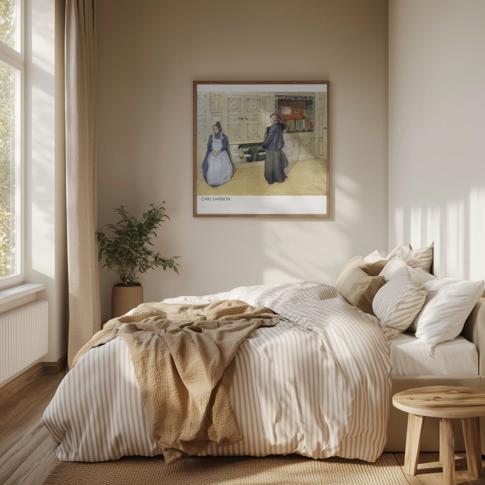 Carl Larsson, Mother and Daughter, 1903, Watercolour 1 Poster och Canvastavla