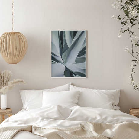 Aqua Cactus Poster och Canvastavla