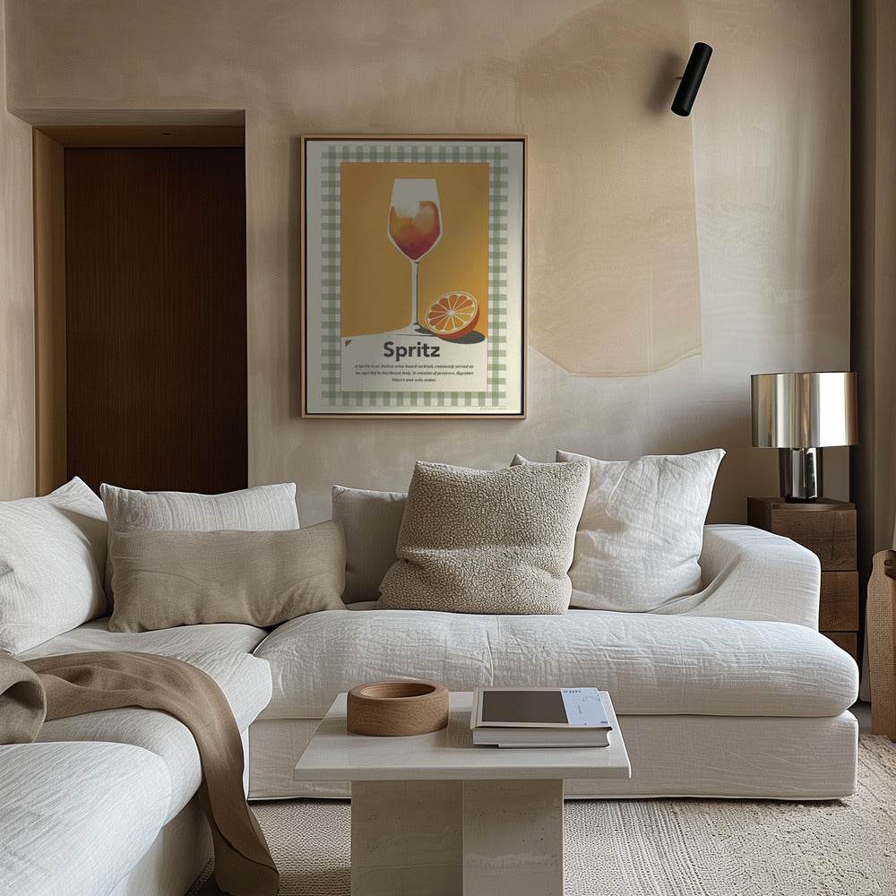 Spritz retro print Poster och Canvastavla