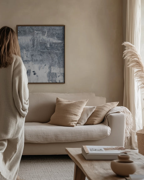 Concrete structure 12 Abstract painting mural Poster och Canvastavla
