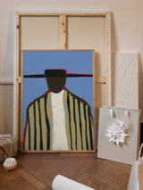 Bold Hat and Stripes New Mexico Style Poster och Canvastavla