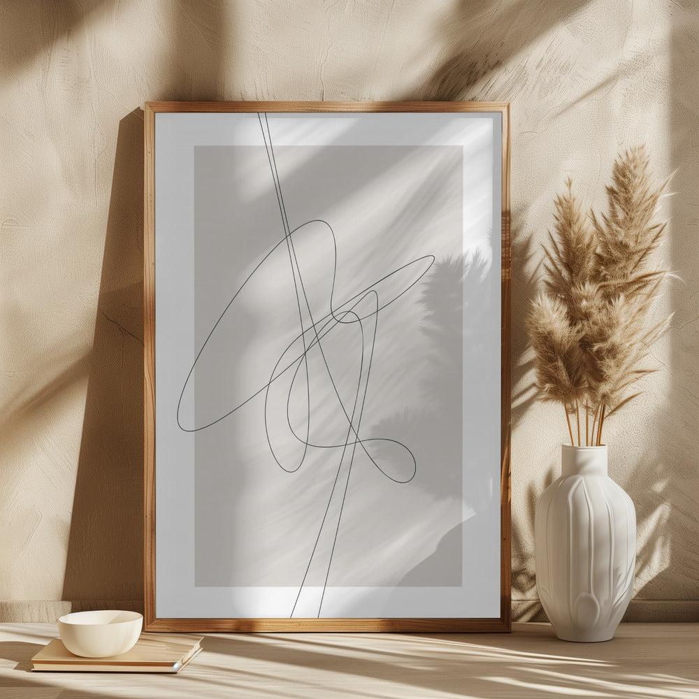 Brown Abstract Poster och Canvastavla