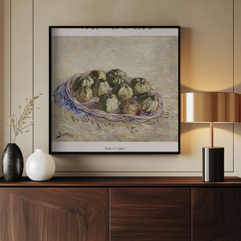 Basket of Apples (1887) Poster och Canvastavla