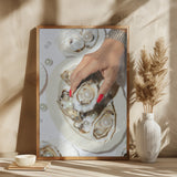 Oysters & Pearls No 02 Poster och Canvastavla