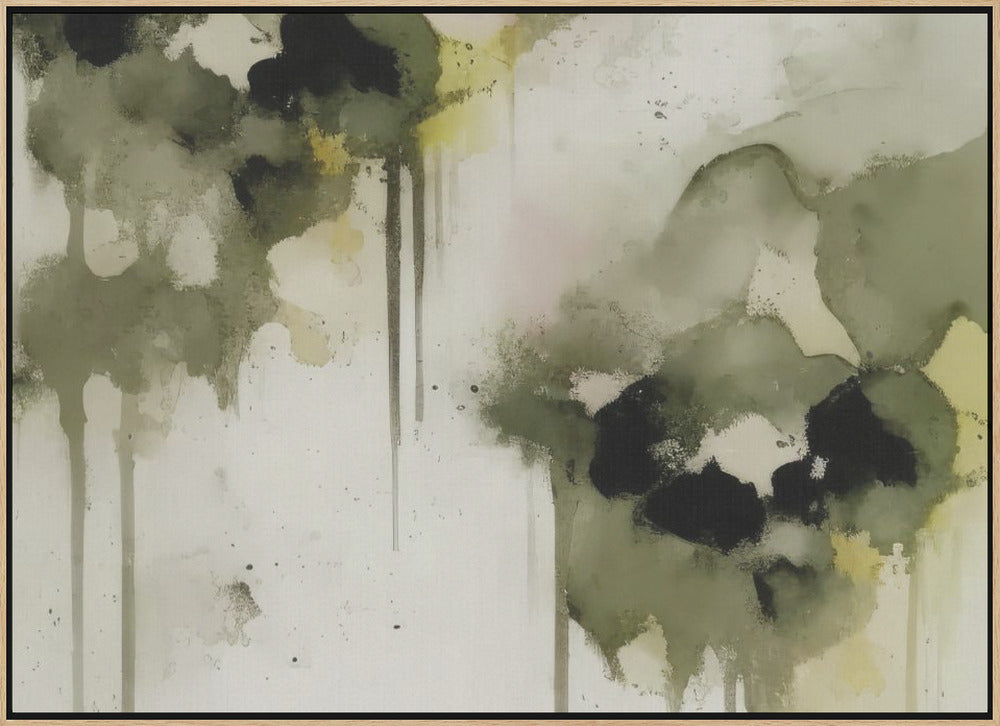 Greenpansies Poster och Canvastavla