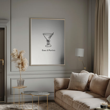 Bows & Martinis Poster och Canvastavla