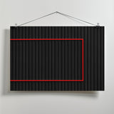 Red over Black Poster och Canvastavla