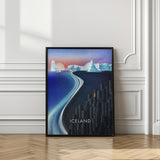 Iceland Text.png Poster och Canvastavla