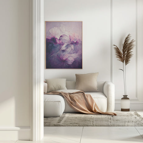 Purple Peony Poster och Canvastavla