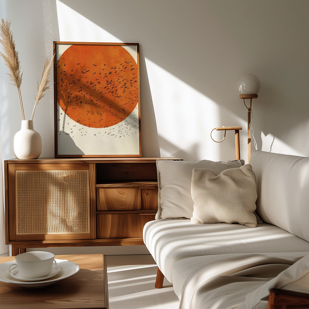 Birds In the Sun Poster och Canvastavla