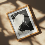 Heron In The Snow Poster och Canvastavla