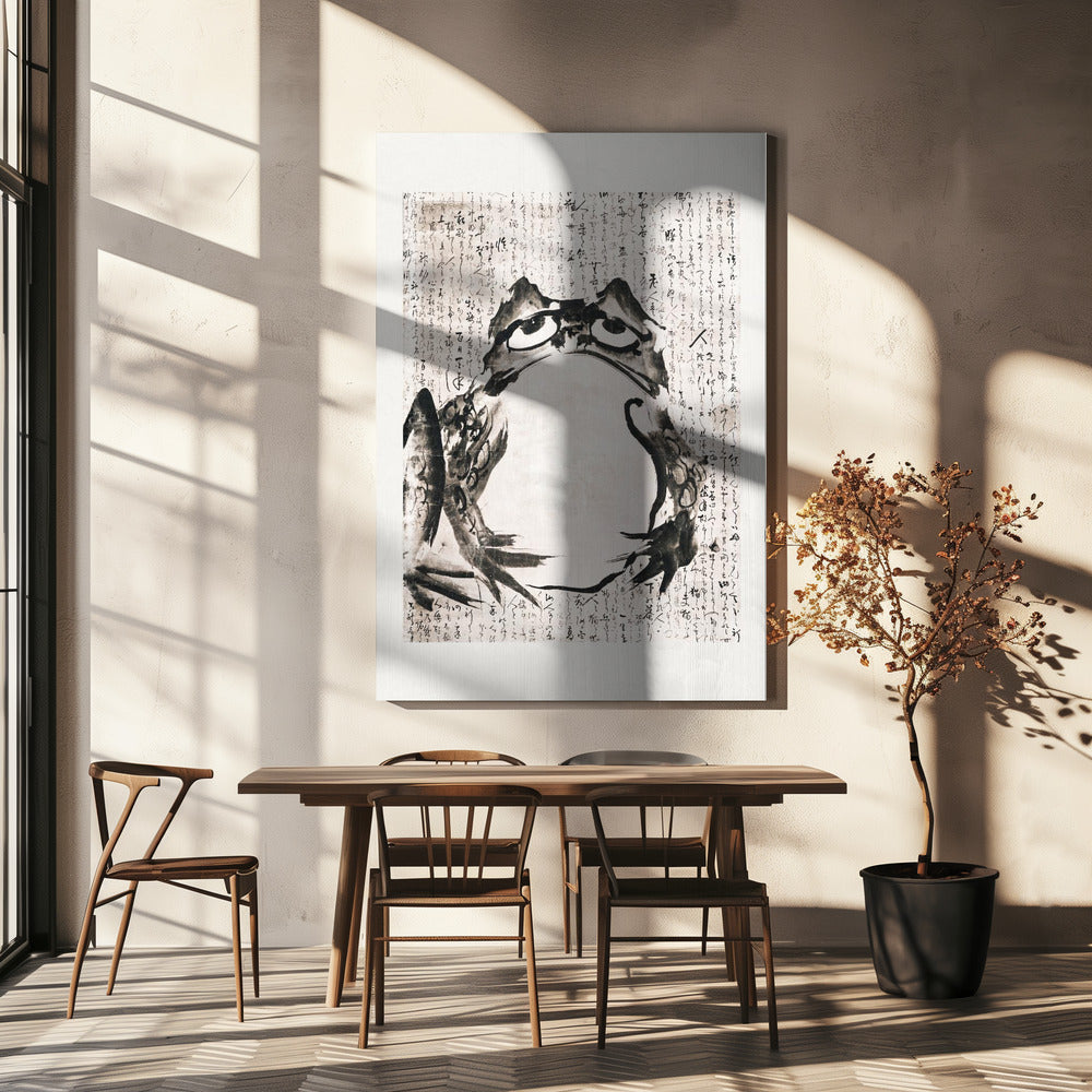 Japanese Frog (late 18th 19th Century) Poster och Canvastavla
