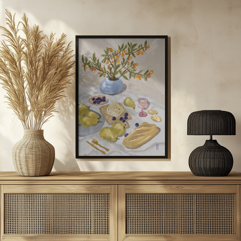 Gin and Tonic In the Afternoon Sun Illustration Poster och Canvastavla