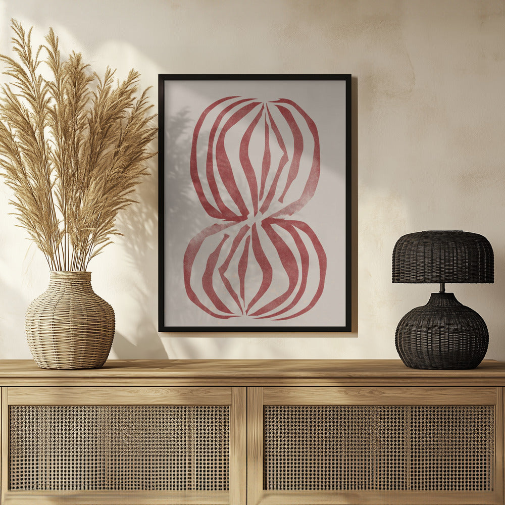 New Vase Line Art Poster och Canvastavla