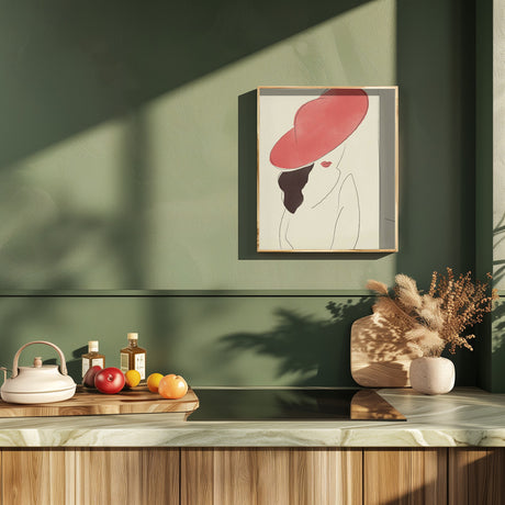 Red hat Lady Poster och Canvastavla