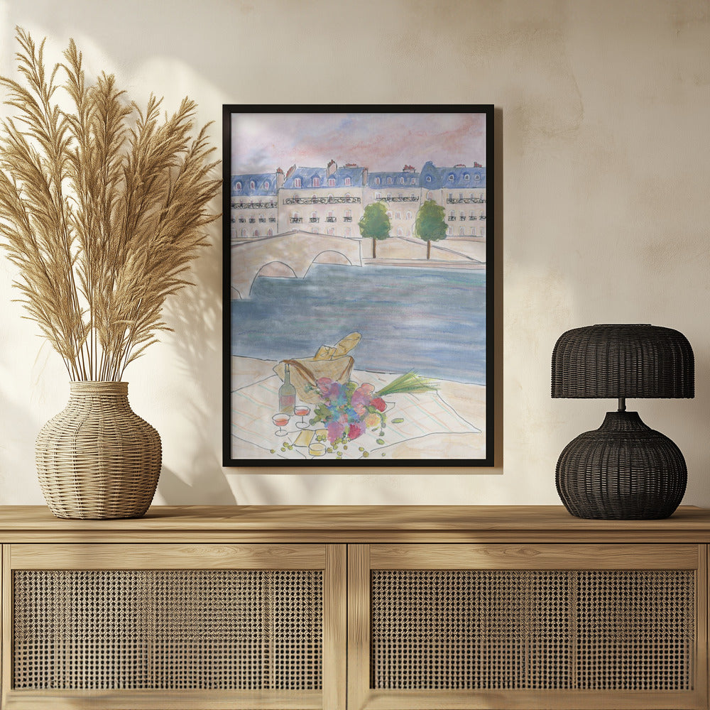 Picnic At the Seine 70x100 Poster och Canvastavla