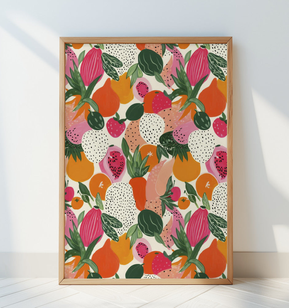 Freshfruitspattern Poster och Canvastavla