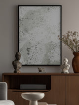 Charcoal White Poster och Canvastavla