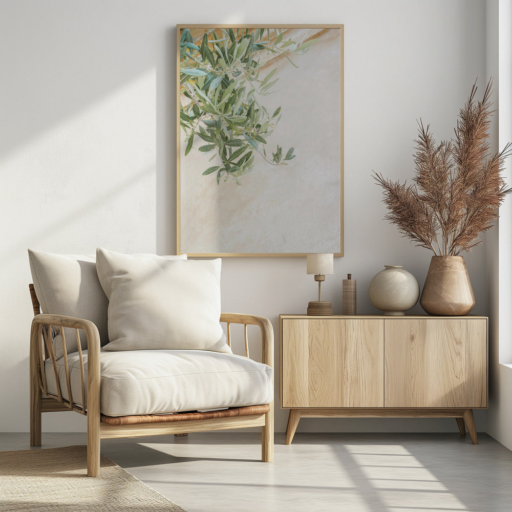 Olive Tree Leaves Poster och Canvastavla