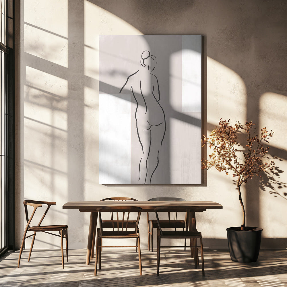 Woman in Studio Poster och Canvastavla