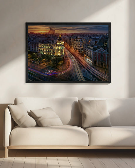 Madrid Metropolis. Poster och Canvastavla