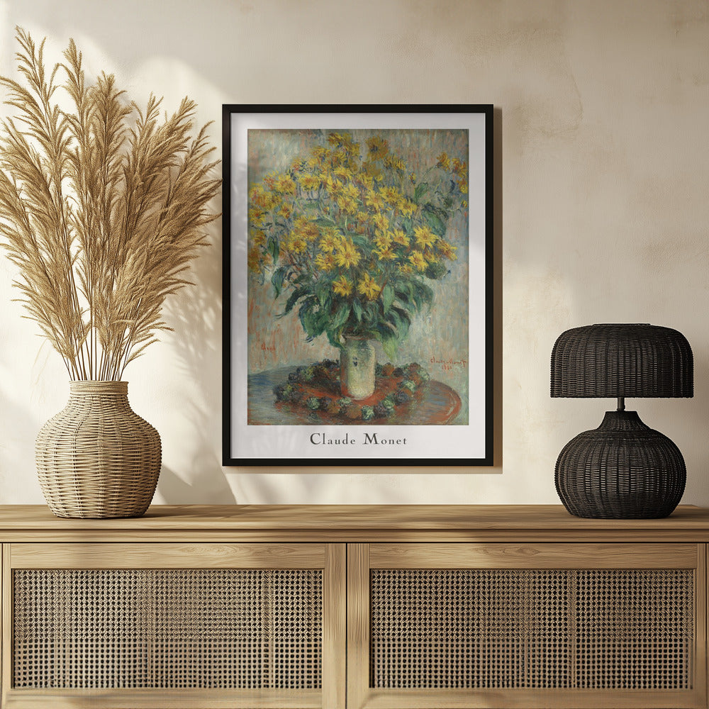 Jerusalem Artichoke Flowers Poster och Canvastavla