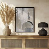 Monochrome Fluidity Poster och Canvastavla