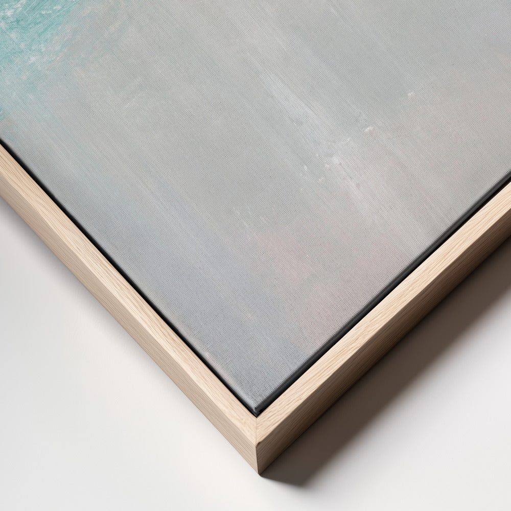 Modern Blue Horizon Abstract Painting Poster och Canvastavla