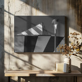 The lantern against black and white Poster och Canvastavla