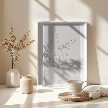 Brown Abstract Poster och Canvastavla