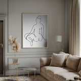 Nude Back Poster och Canvastavla