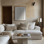 Beige Abstract Poster och Canvastavla