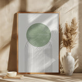 Green Moon No1. Poster och Canvastavla