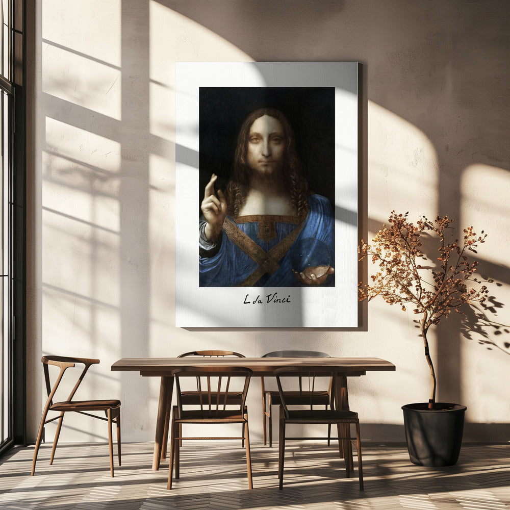 Salvator Mundi (circa 1500) Poster och Canvastavla