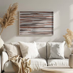 Pastel Thin Stipes Pattern Poster och Canvastavla