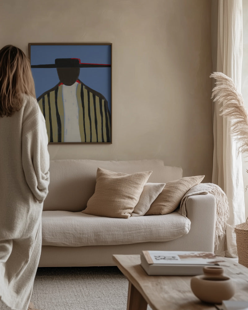 Bold Hat and Stripes New Mexico Style Poster och Canvastavla