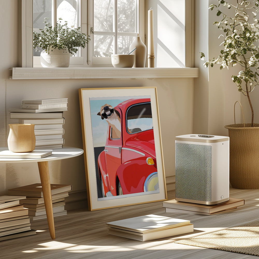 Zoom Dog Poster och Canvastavla