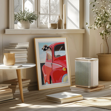 Zoom Dog Poster och Canvastavla