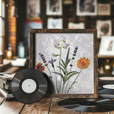 frozen garden flowers Poster och Canvastavla