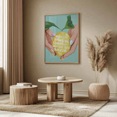 Squeeze That Lemon Poster och Canvastavla