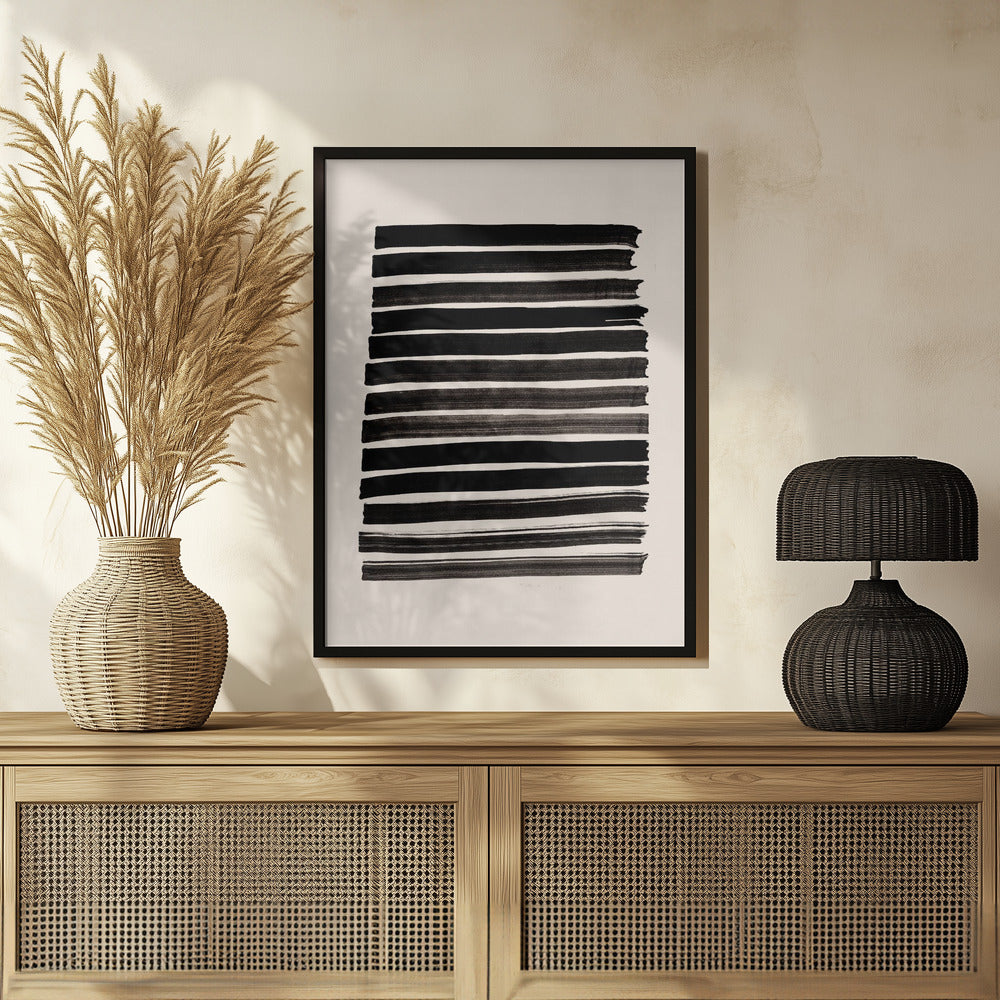 Stripes_Beige Poster och Canvastavla