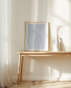 Gray Abstract Poster och Canvastavla