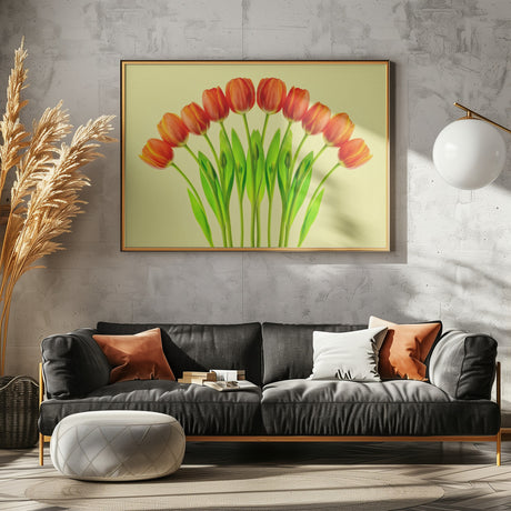 bouquet of tulips Poster och Canvastavla