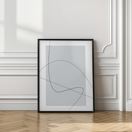 Gray Abstracta Poster och Canvastavla