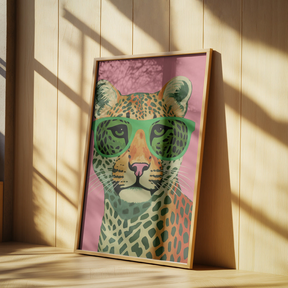 Leo With Glasses Poster och Canvastavla