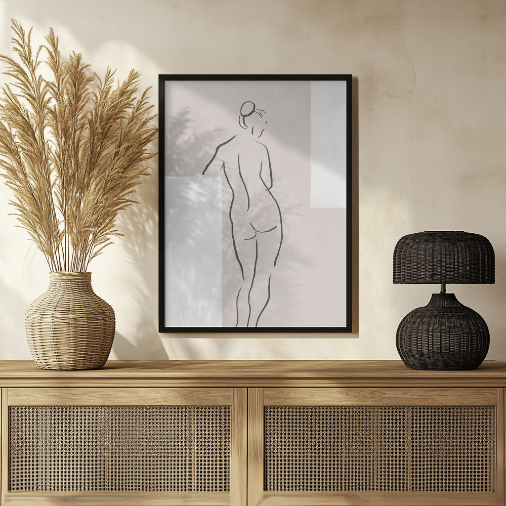 Woman in Studio Poster och Canvastavla