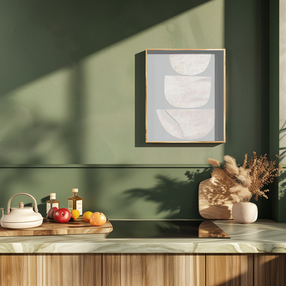 Textured Organic Shapes Poster och Canvastavla