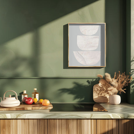 Textured Organic Shapes Poster och Canvastavla